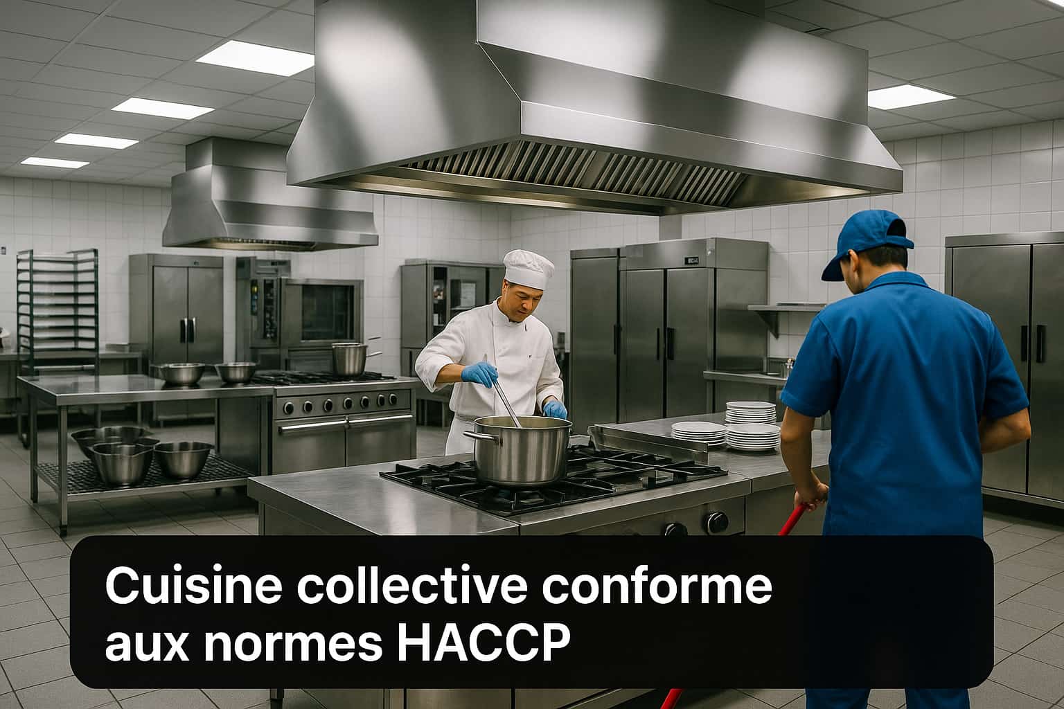 Cuisine collective conforme aux normes HACCP